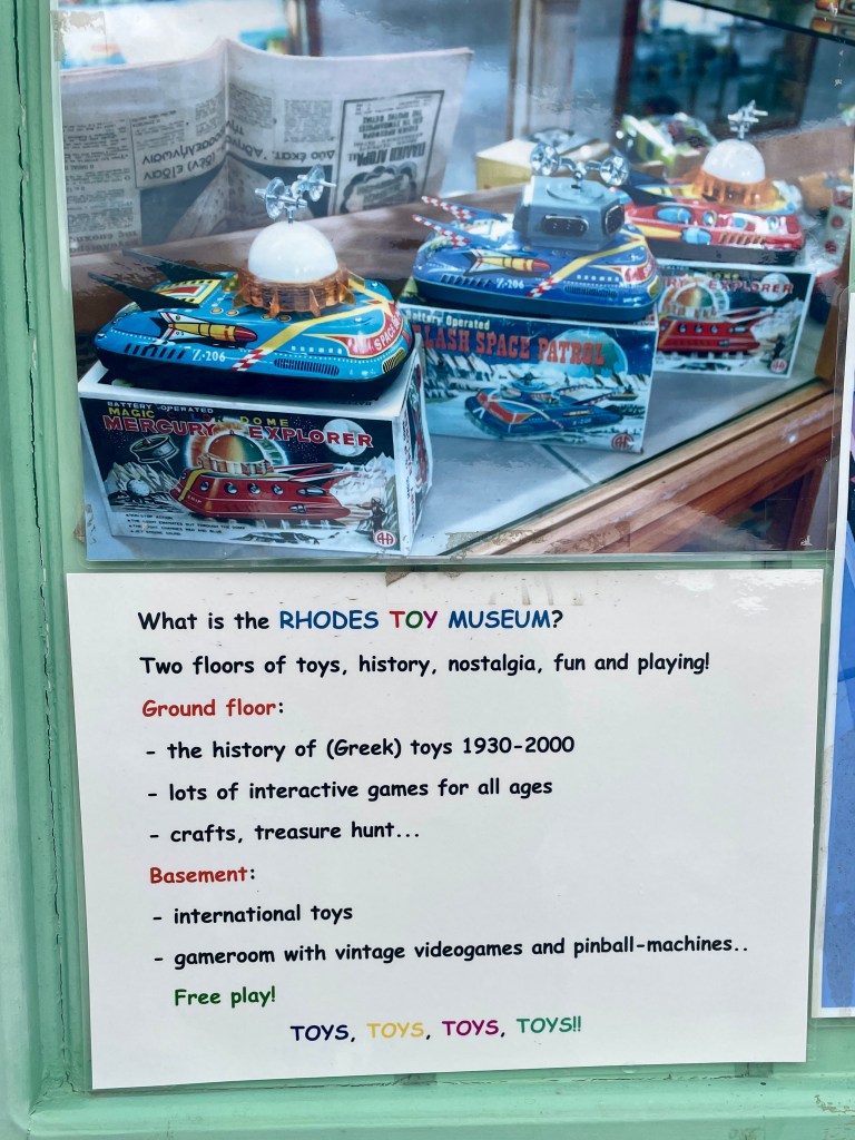 Opening hours and visitor information for the Rhodes Toy Museum