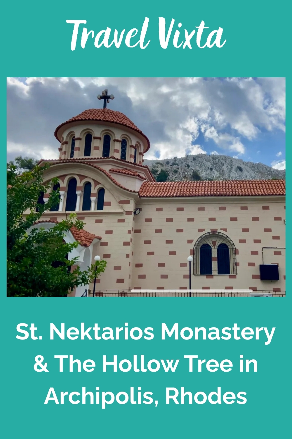 St. Nektarios Monastery & The Hollow Tree in Archipolis, Rhodes