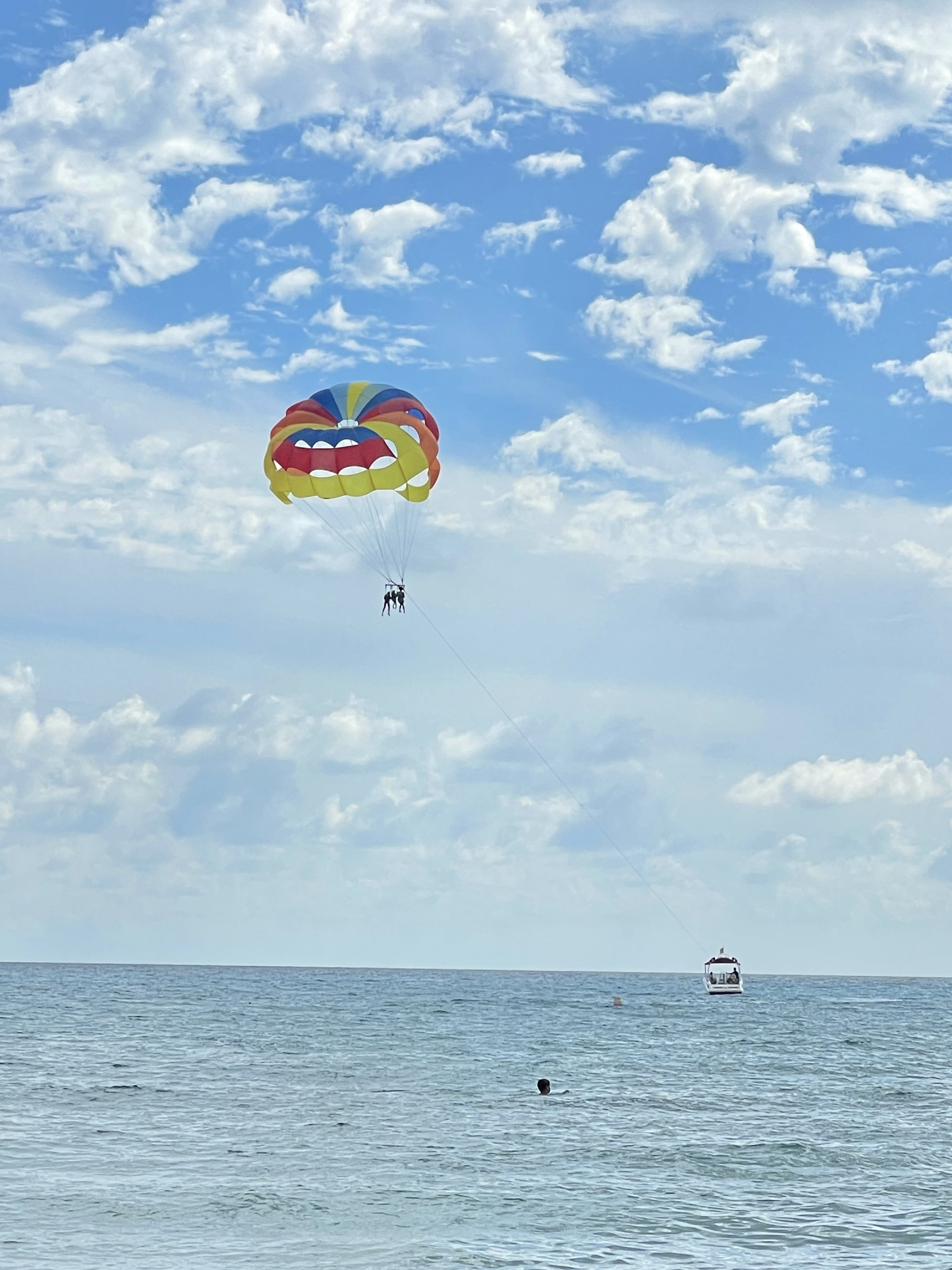 Water sports at tsambika beach in rhodes