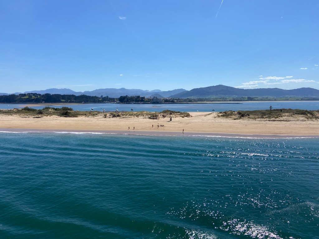 Nice views coming into Santander in Spain