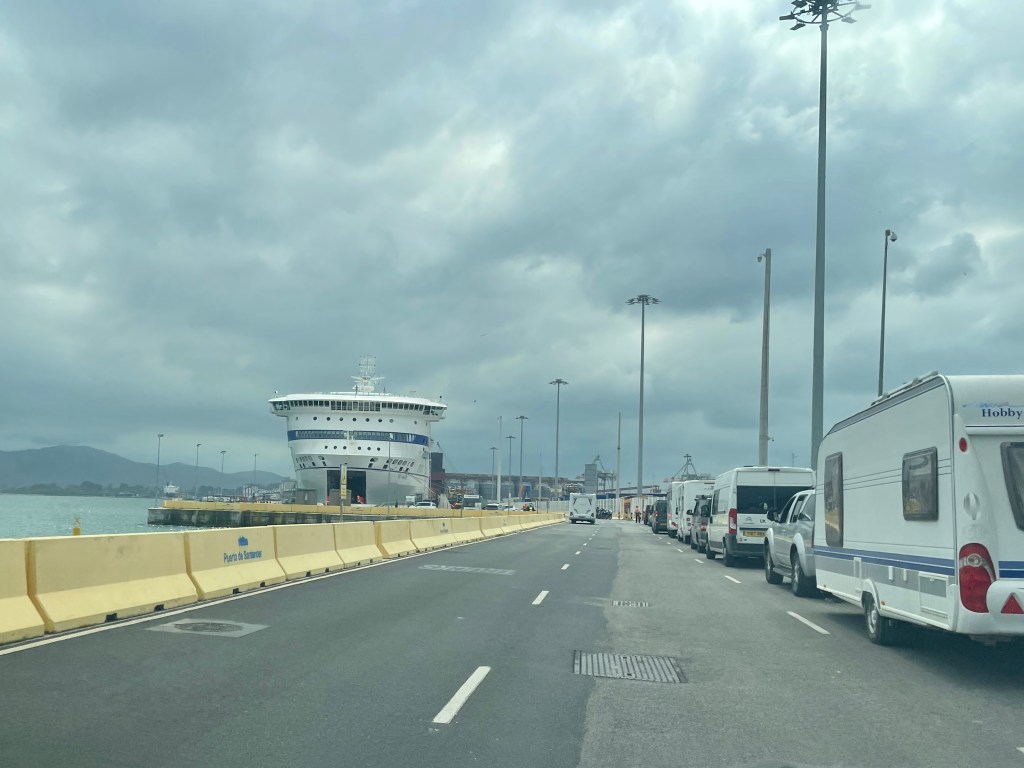 santander overnight ferry boarding