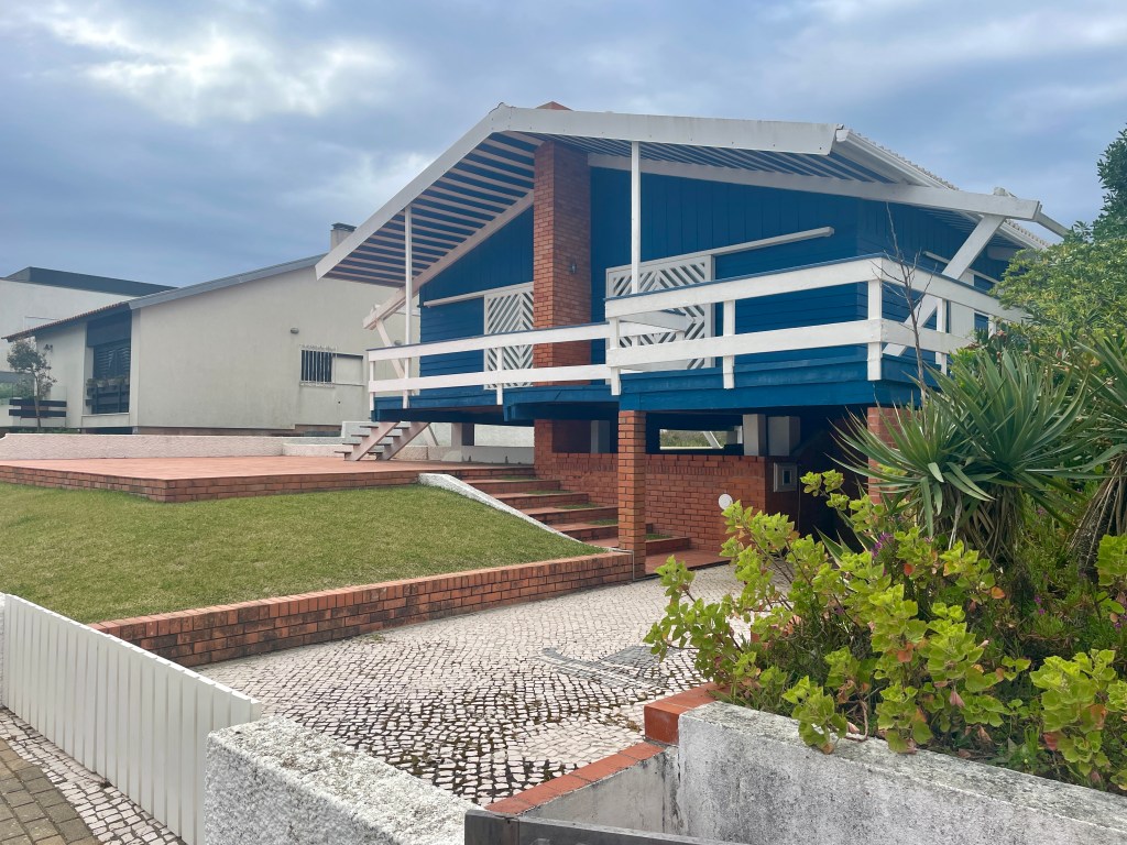 Unique architecture in Costa Nova in Portugal
