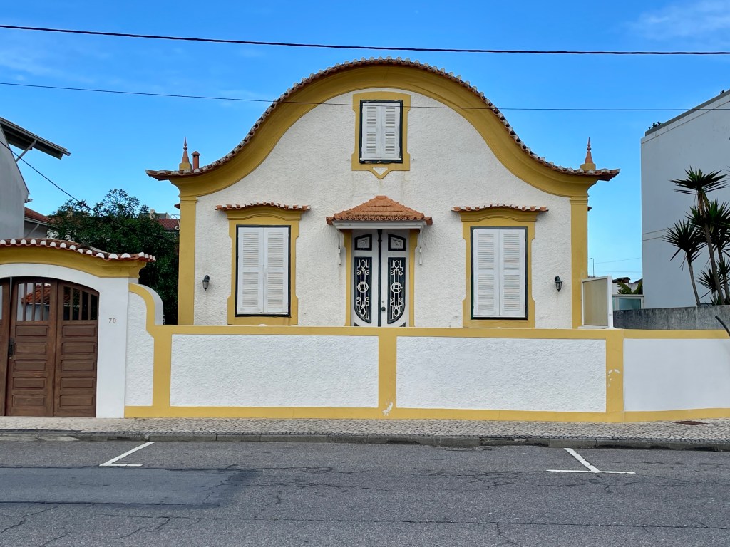 Unique architecture in Costa Nova in Portugal