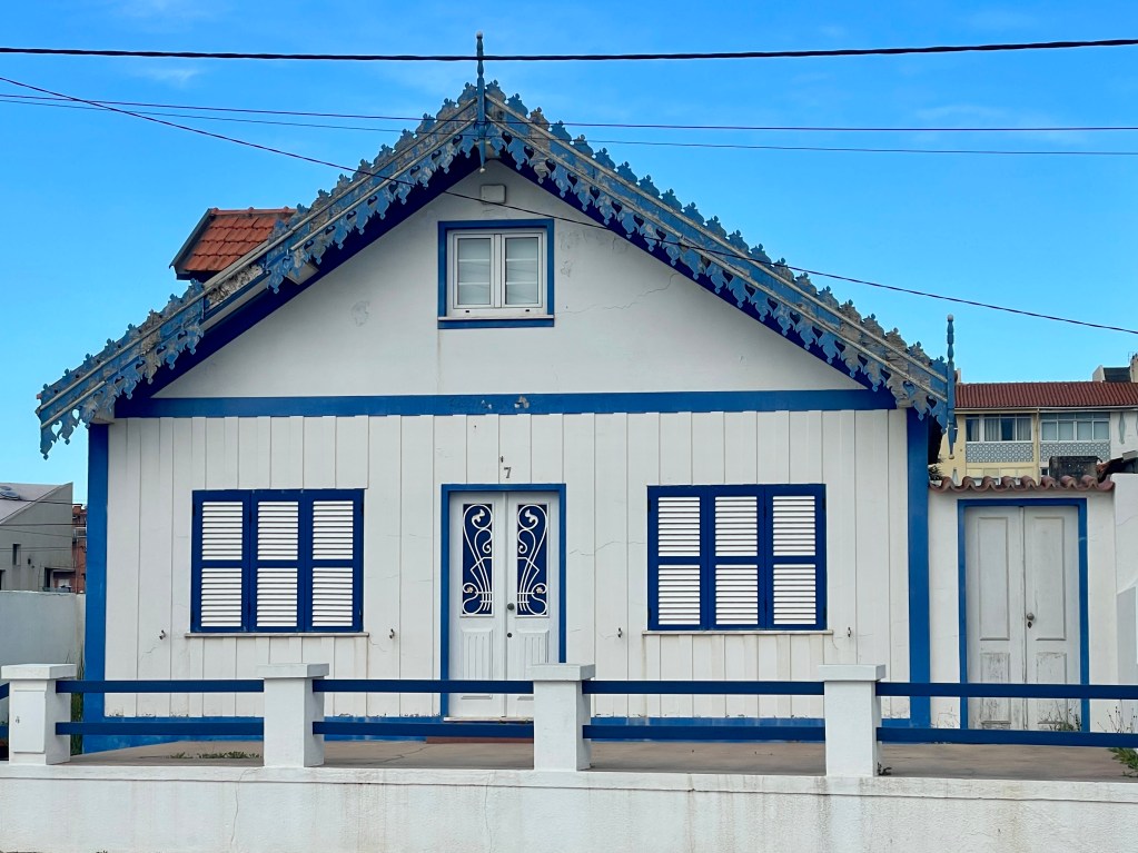 Unique architecture in Costa Nova in Portugal