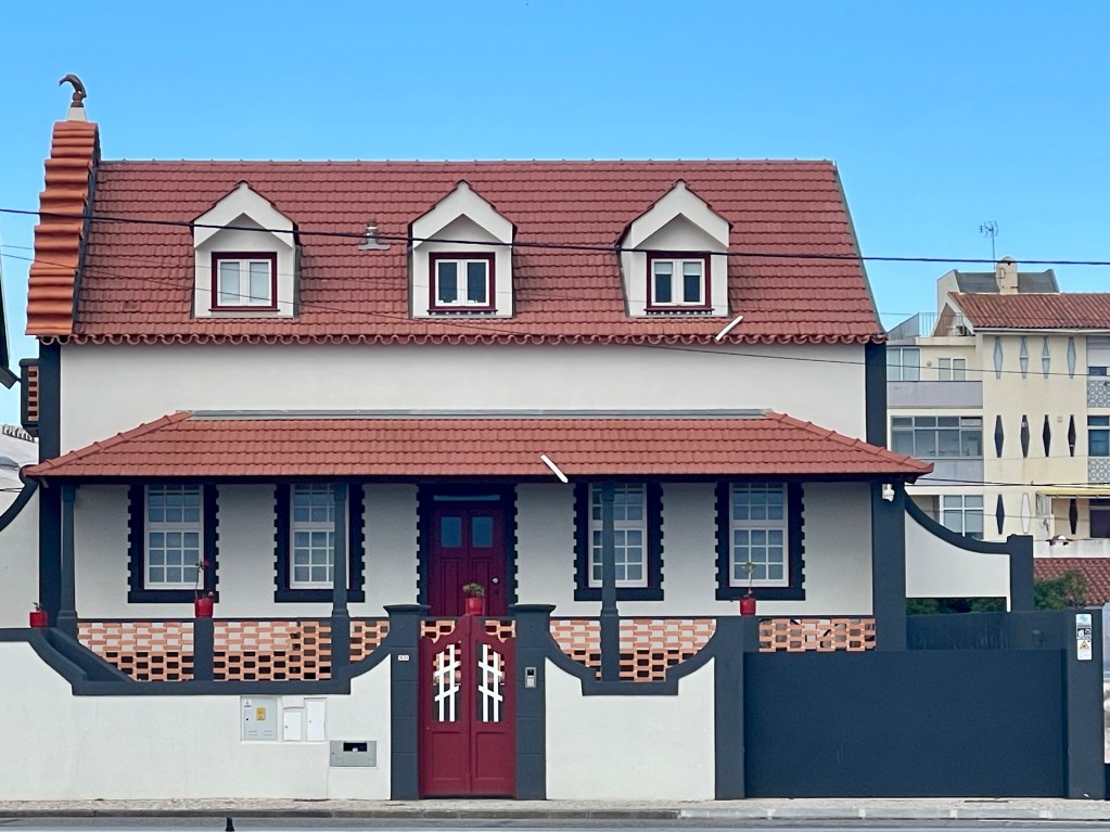 Unique architecture in Costa Nova in Portugal