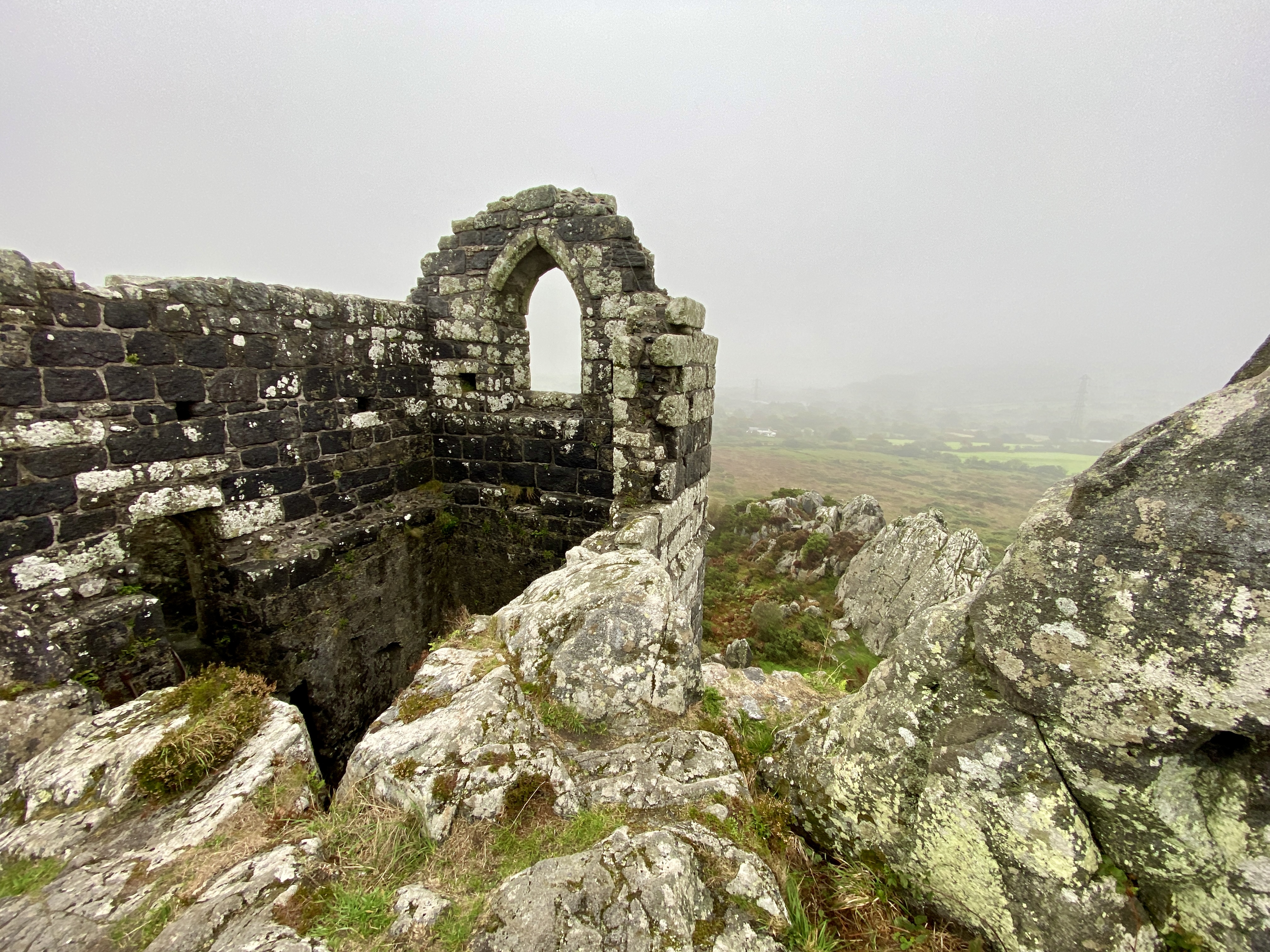 Roche rock photo cloudy rainy day