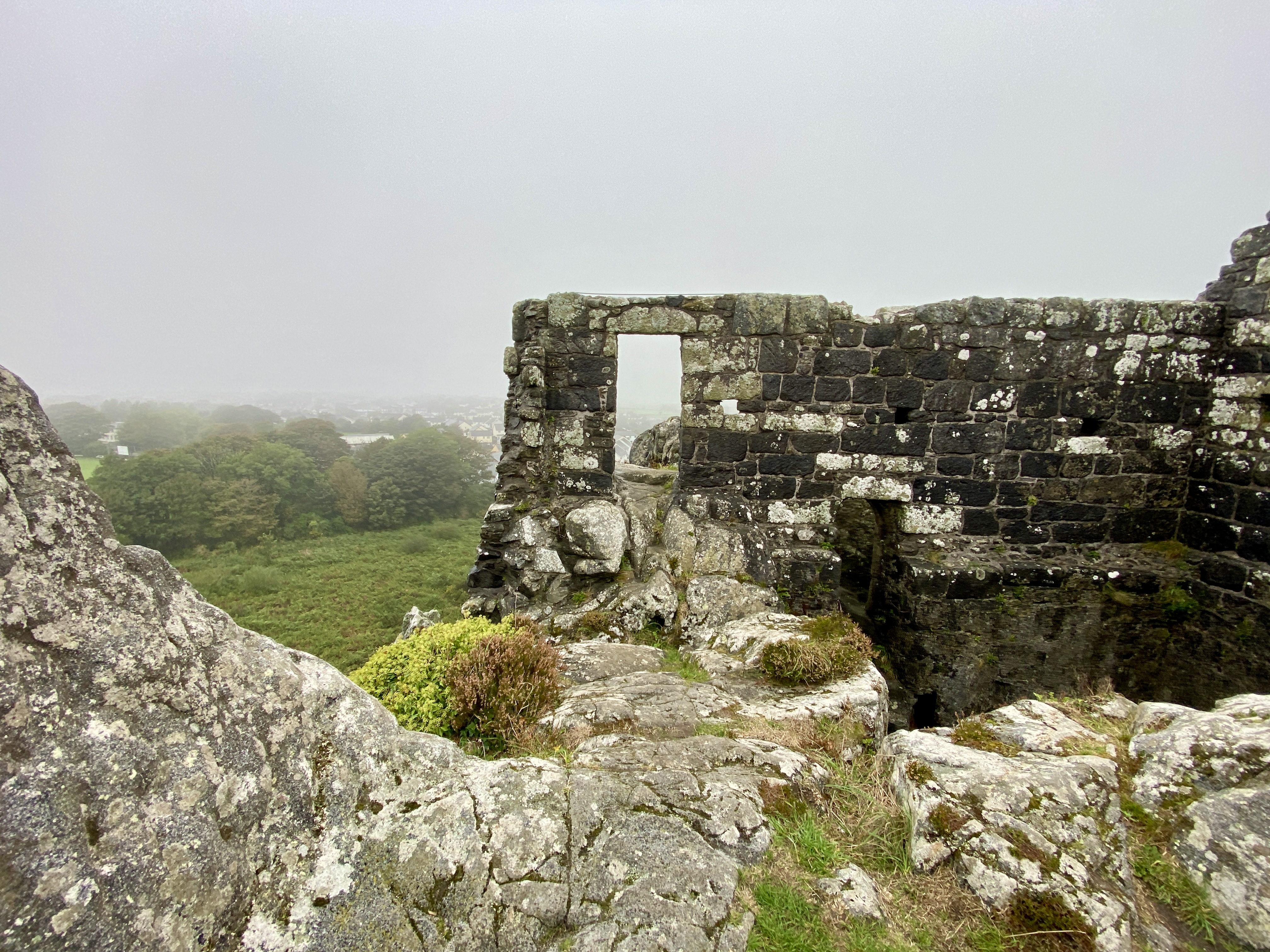 Roche Rock chapel ruins at the top